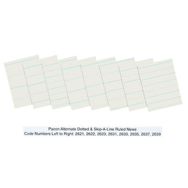 Pacon Ruled Newsprint Reams 1/2 Inch X 1/4 Inch PA98319 - main